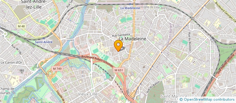localisation de l'entreprise MADAME SYLVIE COULMONT à LA MADELEINE