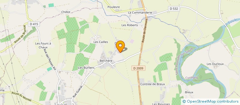 localisation de l'entreprise MADAME SYLVIE COURAUD  SAULCET