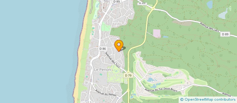 localisation de l'entreprise MADAME SYLVIE COURREGES  SEIGNOSSE