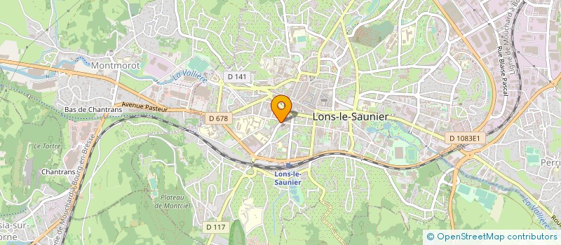 localisation de l'entreprise MADAME SYLVIE COURVILLE à LONS-LE-SAUNIER