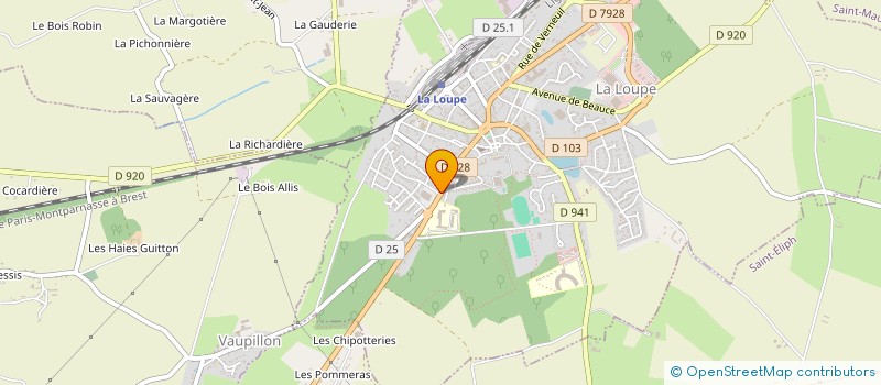 localisation de l'entreprise MADAME SYLVIE COURVILLE à LA LOUPE