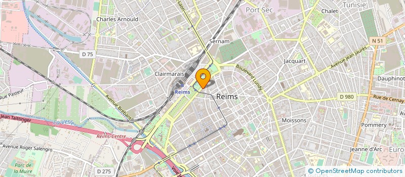 localisation de l'entreprise MADAME SYLVIE COUSSINET  REIMS