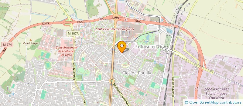 localisation de l'entreprise MADAME SYLVIE COUTURIER à DIJON