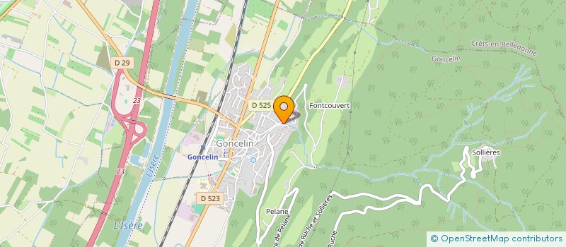 localisation de l'entreprise MADAME SYLVIE COUVINEAU  CRETS EN BELLEDONNE