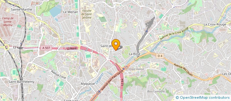 localisation de l'entreprise MADAME SYLVIE CRAVE à MARSEILLE