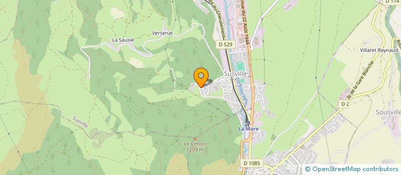 localisation de l'entreprise MADAME SYLVIE CRISTOFOLI  SUSVILLE