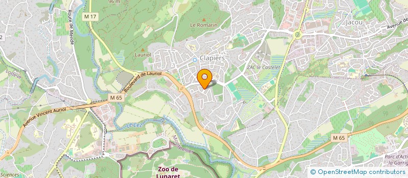 localisation de l'entreprise MADAME SYLVIE CRUZ  CLAPIERS