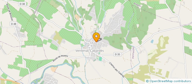 localisation de l'entreprise MADAME SYLVIE CUCULIERE  VENTENAC-CABARDES
