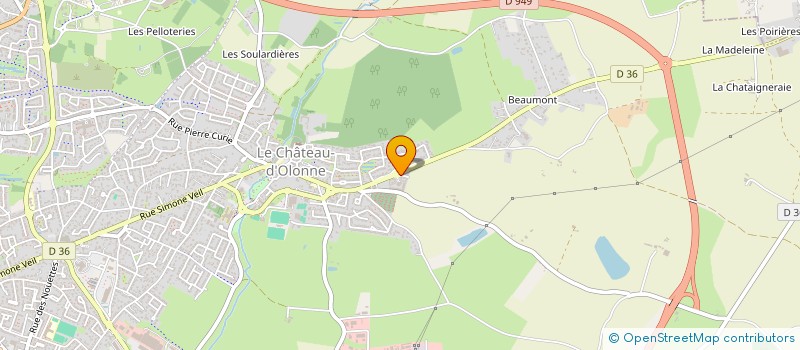 localisation de l'entreprise MADAME SYLVIE CURFS  LES SABLES D'OLONNE