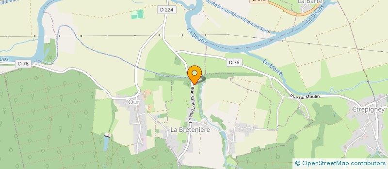 localisation de l'entreprise MADAME SYLVIE CURY à LA BRETENIERE