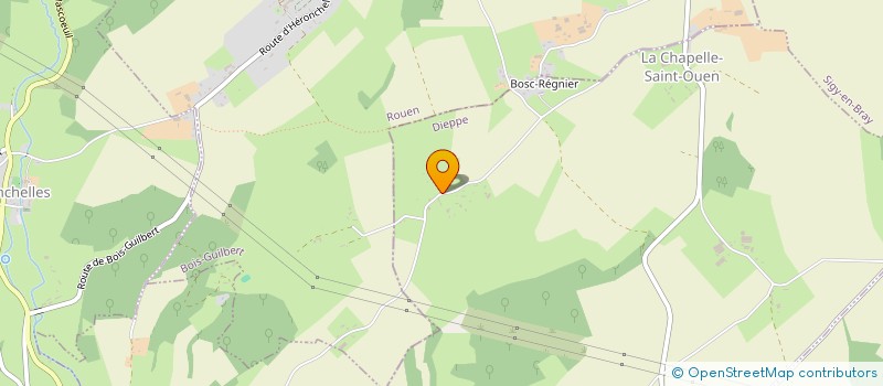 localisation de l'entreprise MADAME SYLVIE CUVELIER  LA CHAPELLE-SAINT-OUEN