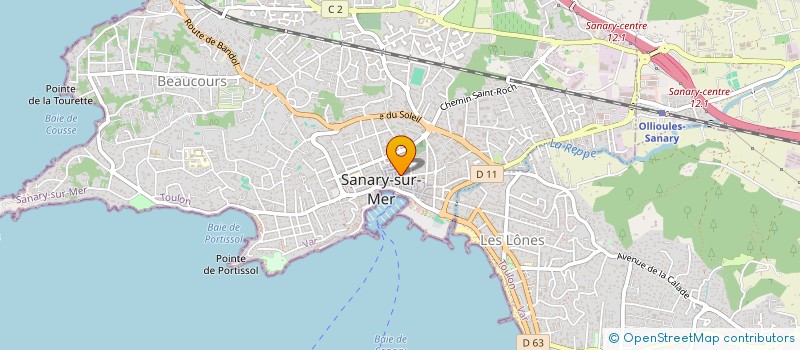 localisation de l'entreprise MADAME SYLVIE D AMICO  SANARY-SUR-MER