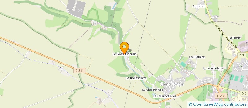 localisation de l'entreprise MADAME SYLVIE DAMAGNEZ  SAINT-LONGIS