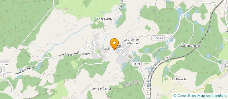 localisation de l'entreprise MADAME SYLVIE DANGE  RILHAC-LASTOURS