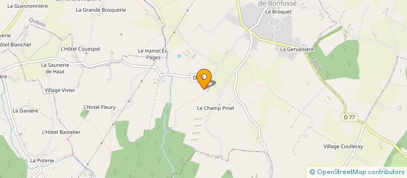 localisation de l'entreprise MADAME SYLVIE DANTOINE  SAINT-MARTIN-DE-BONFOSSE