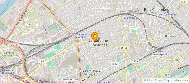 localisation de l'entreprise MADAME SYLVIE DARCEL à LA GARENNE-COLOMBES