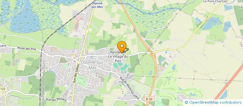 localisation de l'entreprise MADAME SYLVIE DARMET  LES SABLES-D'OLONNE