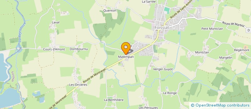 localisation de l'entreprise MADAME SYLVIE DAUJAT  FOISSIAT