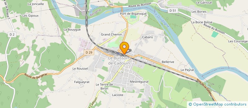 localisation de l'entreprise MADAME SYLVIE DAUPES  LE BUISSON-DE-CADOUIN