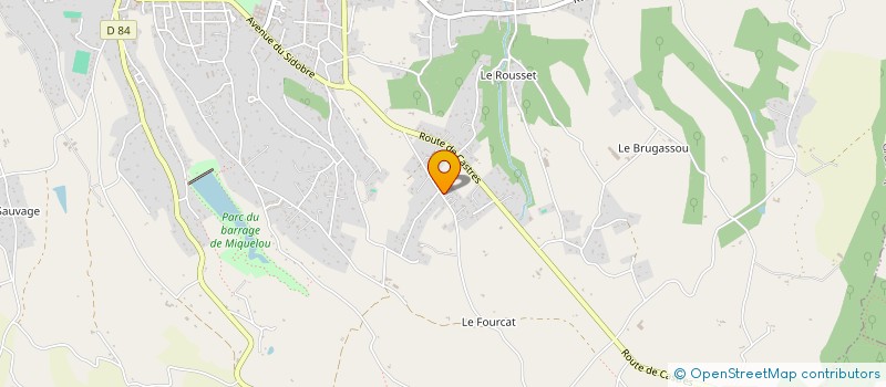 localisation de l'entreprise MADAME SYLVIE DAVID  GRAULHET