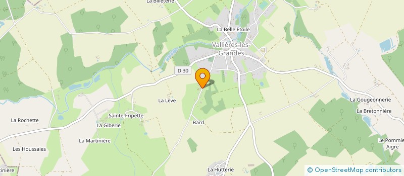 localisation de l'entreprise MADAME SYLVIE DAVRANCHE  VALLIERES-LES-GRANDES