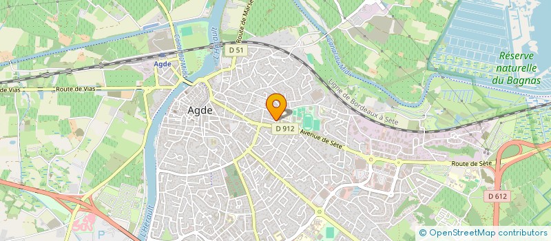 localisation de l'entreprise MADAME SYLVIE DE CAROLIS  AGDE
