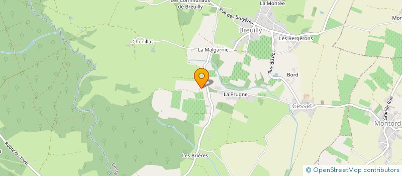 localisation de l'entreprise MADAME SYLVIE DE CASSAN  CESSET