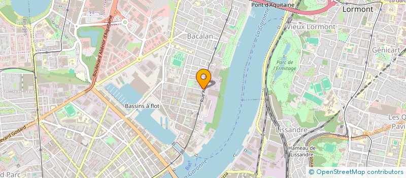 localisation de l'entreprise MADAME SYLVIE DE JOANTHO à BORDEAUX