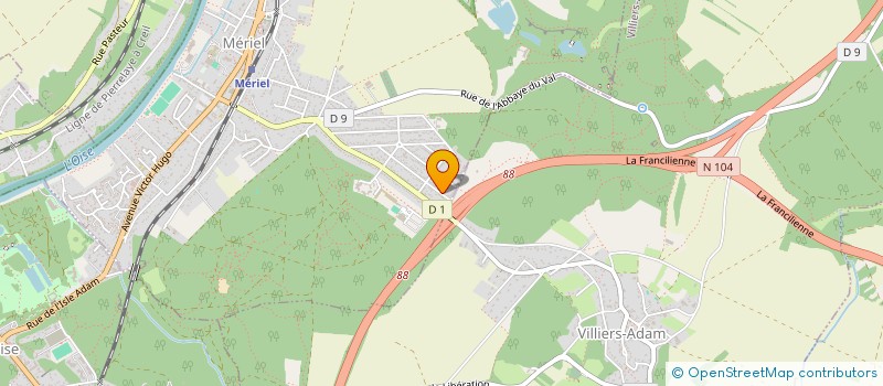 localisation de l'entreprise MADAME SYLVIE DE OLIVEIRA  MERIEL