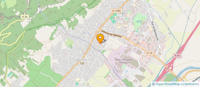 localisation de l'entreprise MADAME SYLVIE DEBEAUD  CROLLES