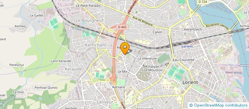 localisation de l'entreprise MADAME SYLVIE DECHEF  LORIENT