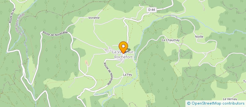 localisation de l'entreprise MADAME SYLVIE DECOMBE  LA VALLA-SUR-ROCHEFORT