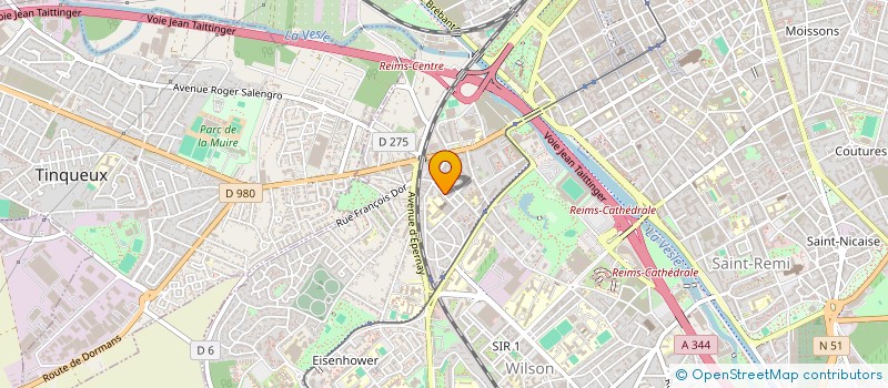 localisation de l'entreprise MADAME SYLVIE DECOMBE à REIMS