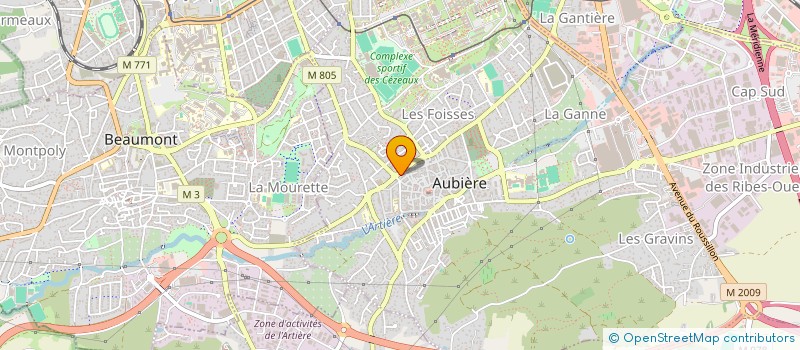 localisation de l'entreprise MADAME SYLVIE DECORPS  AUBIERE