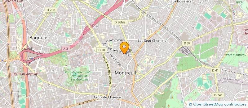 localisation de l'entreprise MADAME SYLVIE DEDIELI à MONTREUIL