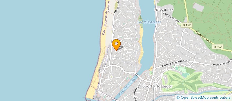 localisation de l'entreprise MADAME SYLVIE DEDIEU  SOORTS-HOSSEGOR