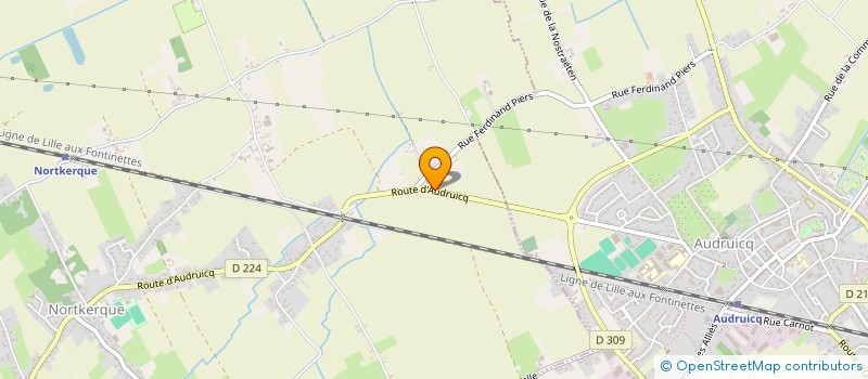 localisation de l'entreprise MADAME SYLVIE DEKLERCQ  NORTKERQUE