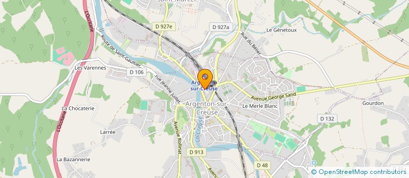 localisation de l'entreprise MADAME SYLVIE DELAIGUE à ARGENTON-SUR-CREUSE