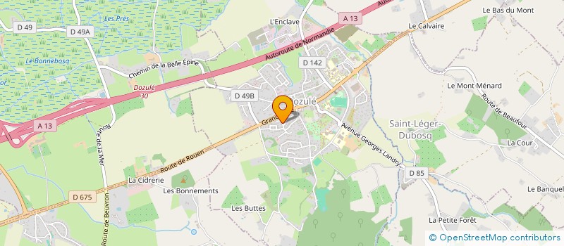 localisation de l'entreprise MADAME SYLVIE DELAIRE  DOZULE