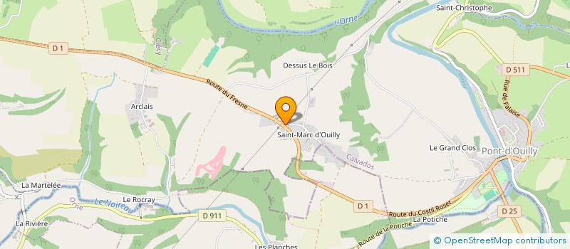 localisation de l'entreprise MADAME SYLVIE DELAUNAY  PONT-D'OUILLY