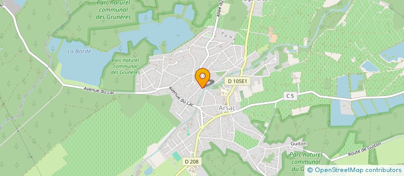 localisation de l'entreprise MADAME SYLVIE DELAUNAY  ARSAC