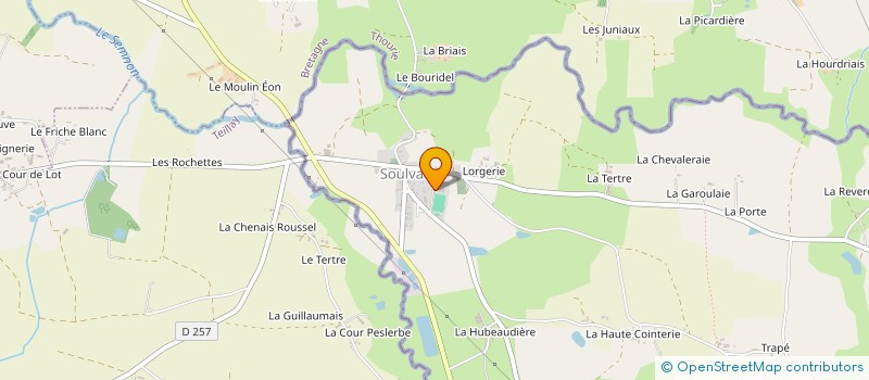 localisation de l'entreprise MADAME SYLVIE DELAUNAY  SOULVACHE