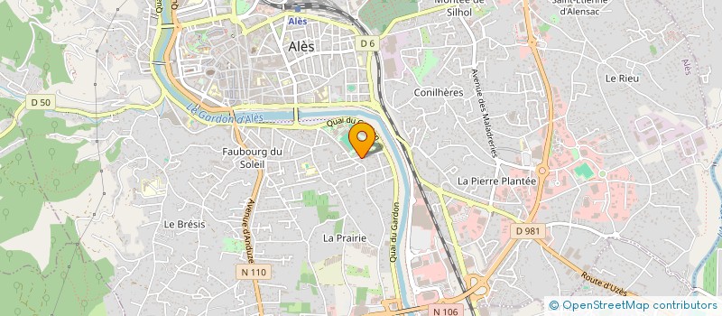 localisation de l'entreprise MADAME SYLVIE DELEUZE à ALES