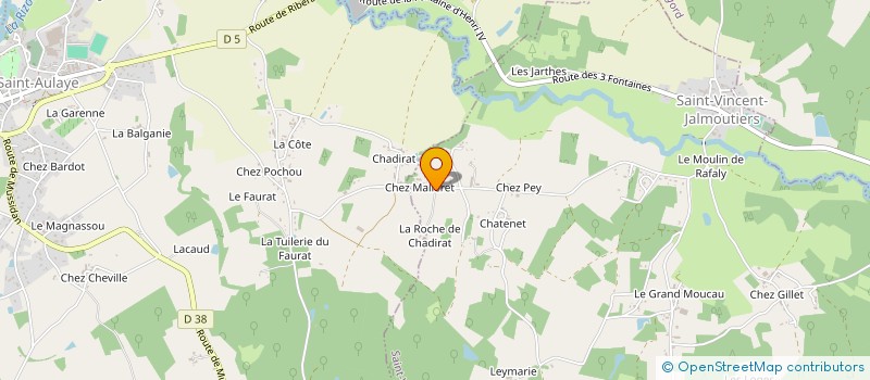 localisation de l'entreprise MADAME SYLVIE DELMAS à SAINT AULAYE-PUYMANGOU