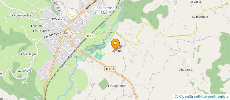 localisation de l'entreprise MADAME SYLVIE DELMUR JOFFRE à MAURS