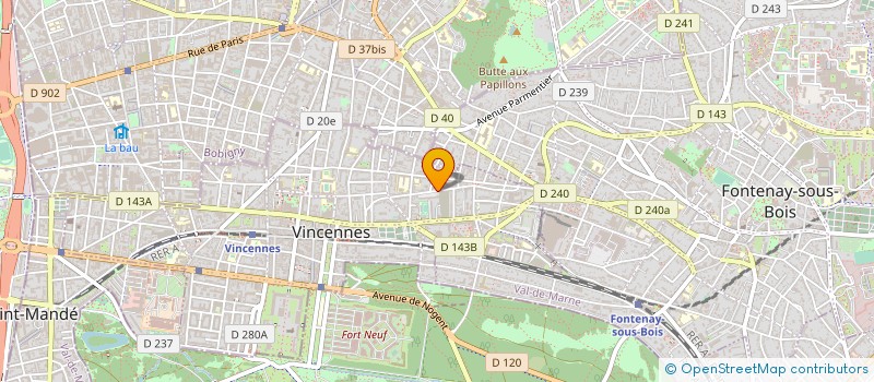 localisation de l'entreprise MADAME SYLVIE DELOBELLE à VINCENNES