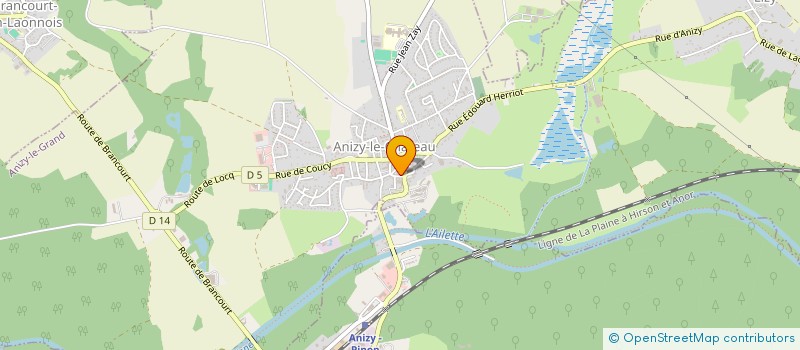 localisation de l'entreprise MADAME SYLVIE DENIS à ANIZY-LE-GRAND
