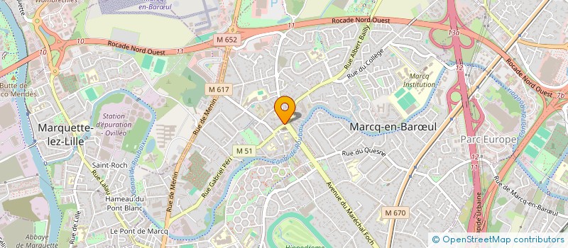 localisation de l'entreprise MADAME SYLVIE DENIS à MARCQ-EN-BARŒUL