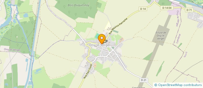 localisation de l'entreprise MADAME SYLVIE DEREGNAUCOURT  OISY-LE-VERGER