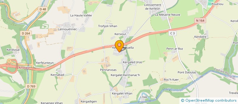 localisation de l'entreprise MADAME SYLVIE DERRIEN à CARHAIX-PLOUGUER